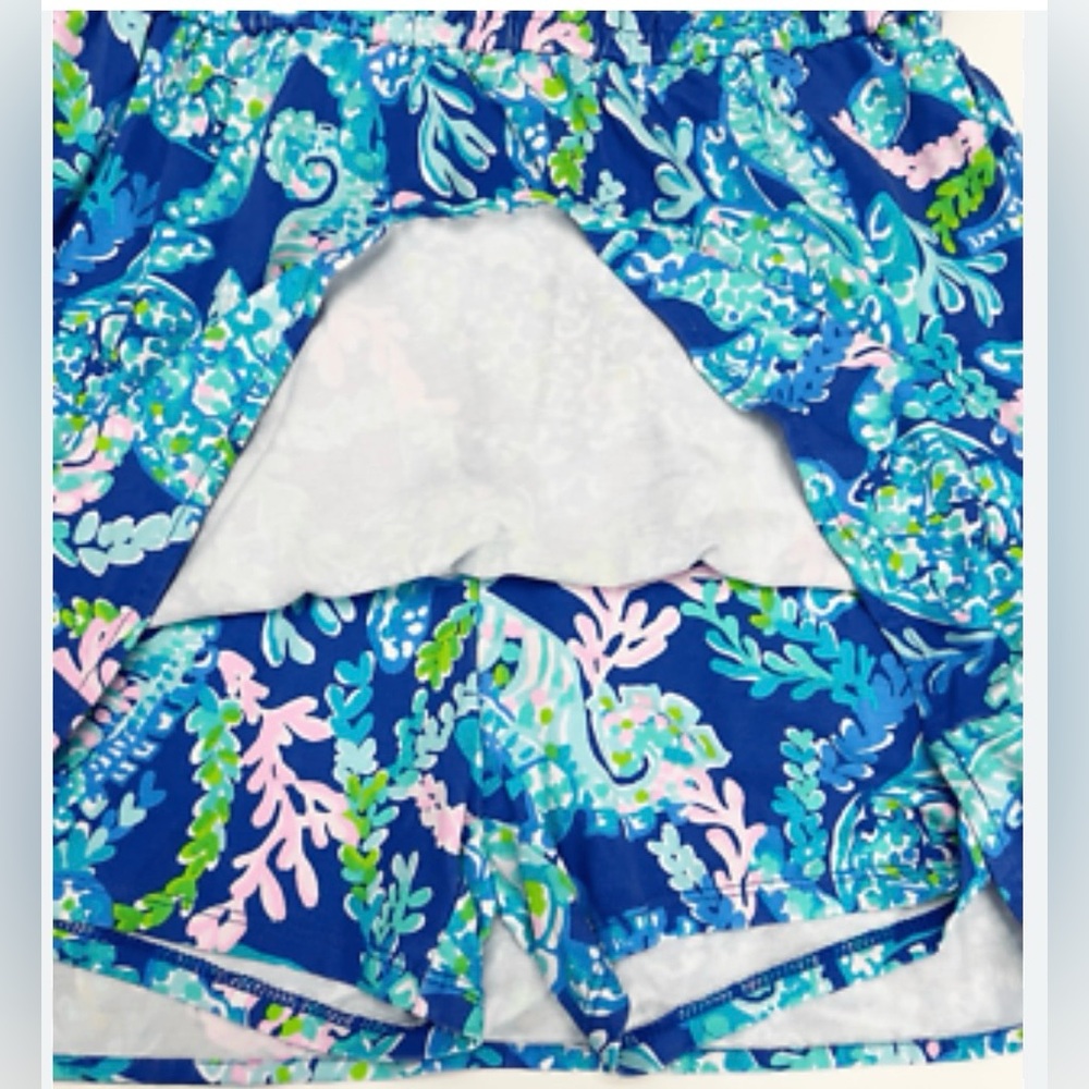 NWT Lilly Pulitzer *Hard to Find Print* Parigi Skort Romper, Size Medium - Picture 4 of 15